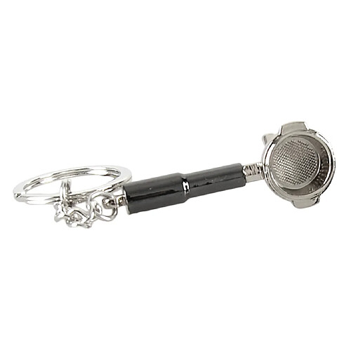 Café Tamper Porte-clés Porte-clés Anneau Café Accessoires Argent Portafilter