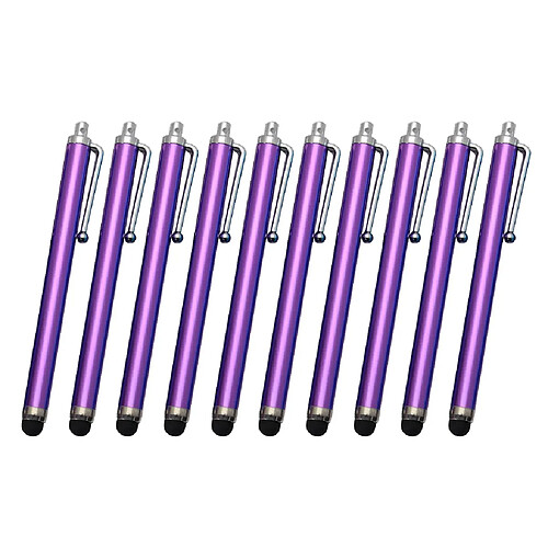 10x Stylet pour écran capacitif haute sensibilité pour IPHONE / IPAD Violet