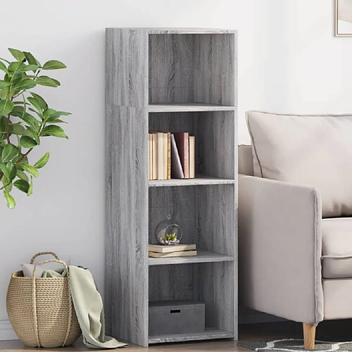 vidaXL Buffet haut sonoma gris 40x41x124 cm bois d'ingénierie