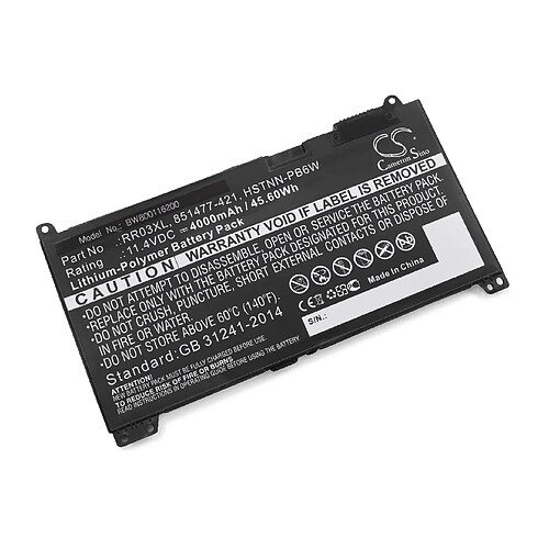 vhbw batterie compatible avec HP ProBook 450 G4 (W4M99ET), 450 G4 (Y7Z96EA), 450 G4 (Y8A06ET) laptop (4000mAh, 11,4V, Li-Polymère, noir)