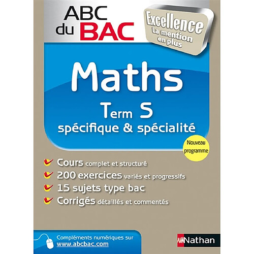 Maths terminale S, spécifique & spécialité : programme 2012 · Occasion