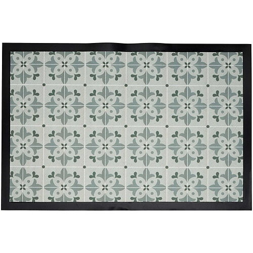 The Home Deco Factory Tapis en PVC imprimé mosaique 40 x 60 cm.