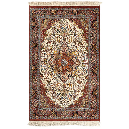 Vidal Tapis de laine 190x118 beige Ghom