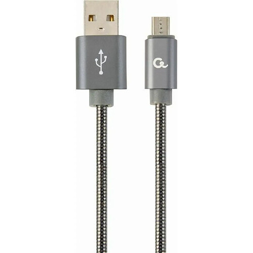 Kabel USB Gembird USB-A - microUSB 1 m Szary (CC-USB2S-AMmBM-1M-BG)