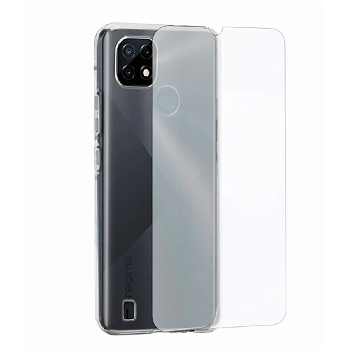 My Way Myway Starter Pack Coque souple + Verre trempé pour Realme C21Y Transparent