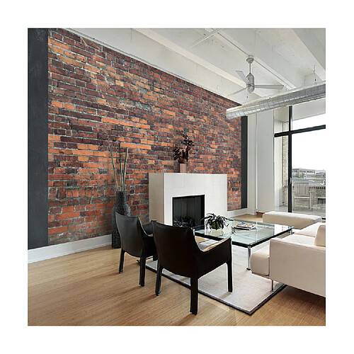 Artgeist Papier peint - Vintage Wall (Red Brick) [350x245]