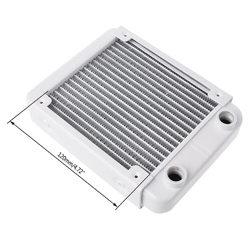 Universal Refroidissement à l'eau du radiateur de l'ordinateur en aluminium 1PC Refroidissement à l'eau du radiateur du processeur(blanche)