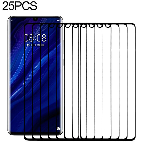 Wewoo Film de verre trempé de plein écran 25 PCS Edge Glue 3D pour Huawei P30 Pro