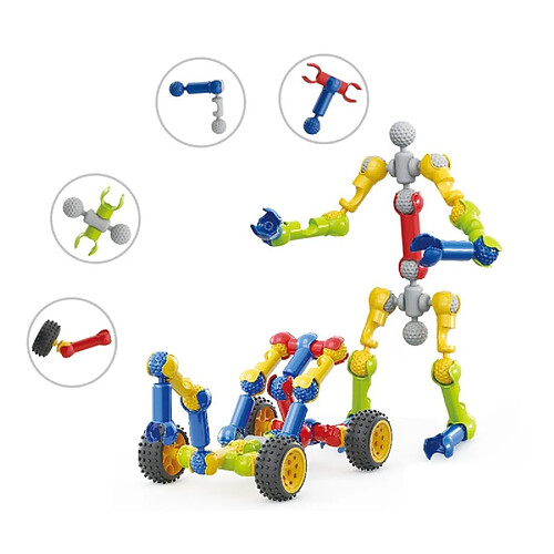 Universal Squelette Bloc Set Bricolage Idée Modèle Assemblage Briques Jouets pour enfants Bloc de construction éducatif Sec Jouets éducatifs Cadeaux | Bloc interconnecté