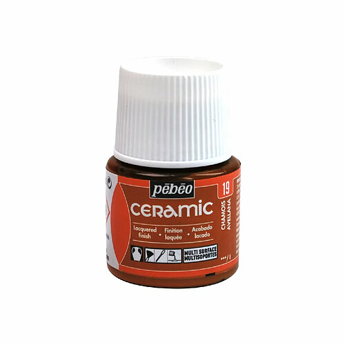 Pebeo Peinture céramique et multi-surfaces - Chamois - 45 ml