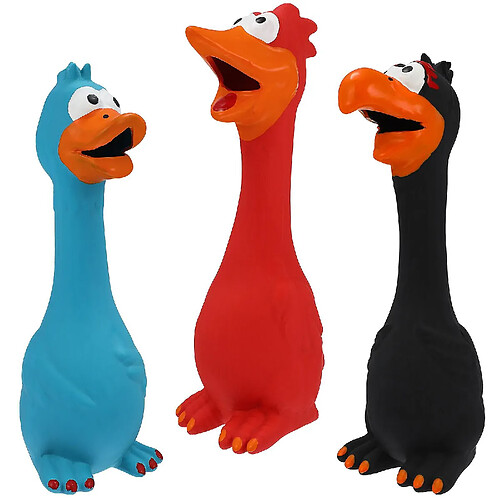 3 Pcs Jouets De Poulet Hurlant Nouveauté Jouet De Poulet À Mâcher Jouet Pour Chien De Compagnie