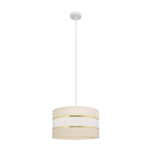 Helam Suspension Helen Tissu,Fer blanc,or,ecru 1 ampoule 95cm