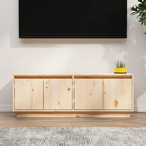 vidaXL Meuble TV 110x34x40 cm Bois de pin massif