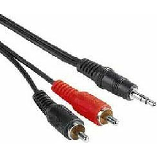 PremiumCord Prise de câble 3 x 5 mm 2 x RCA 15 m