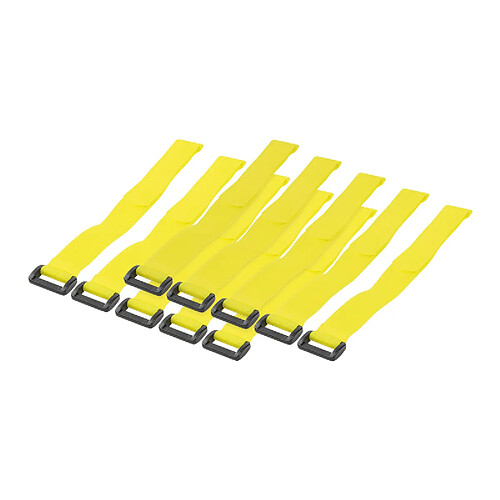 LogiLink Attache-câbles auto-agrippante, 300 x 20 mm, jaune ()