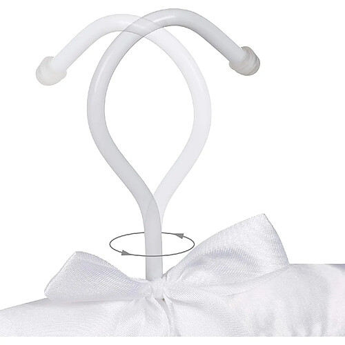 Helloshop26 Lot de 5 cintres en satin blanc 13_0000731_5