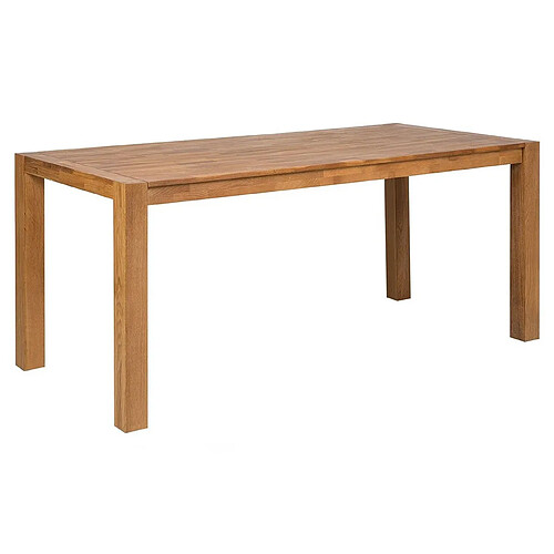 Beliani Table de salle à manger en chêne clair 150 x 85 cm NATURA