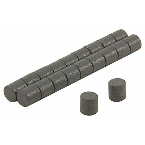 First4magnets FD0606-20 Paquet de 20 Aimants de Ferrite Y10 0,07 kg de traction 6 x 6 mm