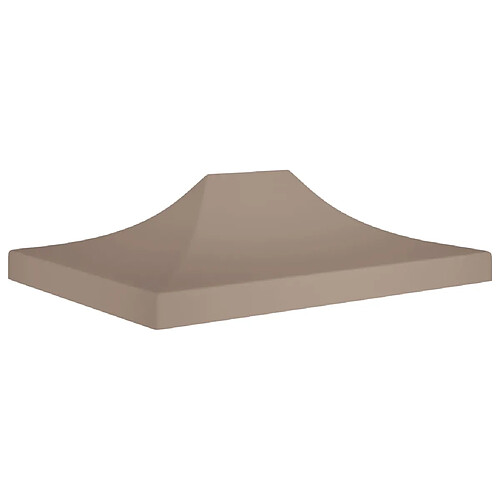 vidaXL Toit de tente de réception 4,5x3 m Taupe 270 g/m²