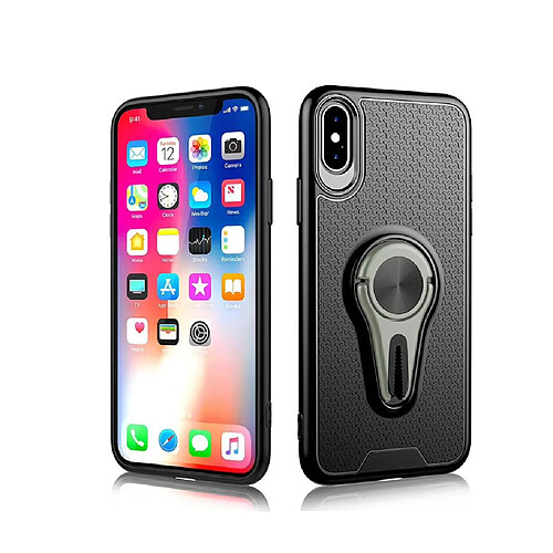 Ozzzo cyoo 360 rotation air vent support coque gris apple iphone x,xs