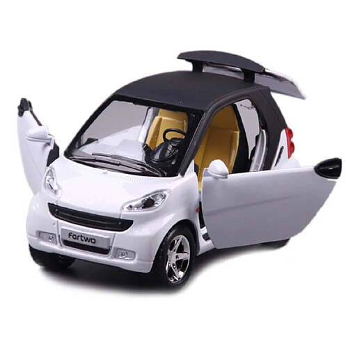 Universal Alliage Métal Moulé Voiture Jouet Voiture Modèle Métal Enfants Cadeaux Envoyer Enfants Envoyer Instruments de Musique Retour 1: 24 Simulation Smart | Modèle de voiture | Modèle | Boucle en métal moulé(blanche)