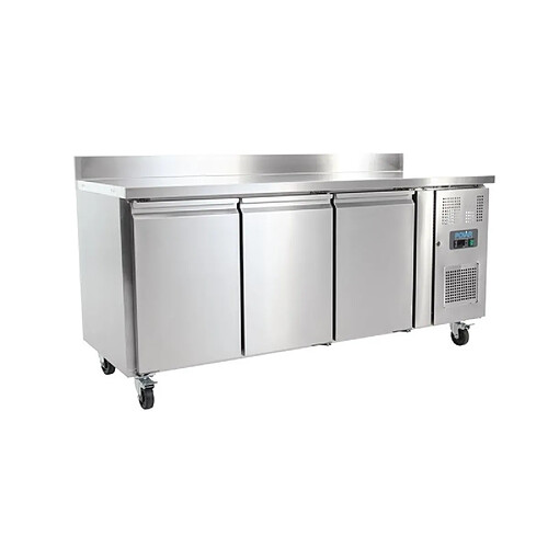 Table réfrigérée positive - Inox 3 portes 417 L avec dosseret - Polar