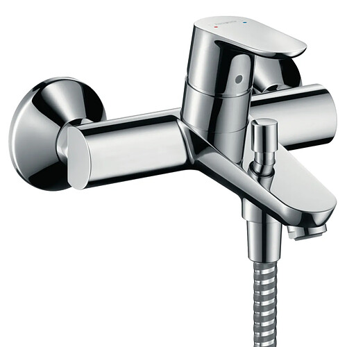 mitigeur - bain / douche - focus e - avec cartouche 2 vitesses - chromé - hansgrohe 31948000