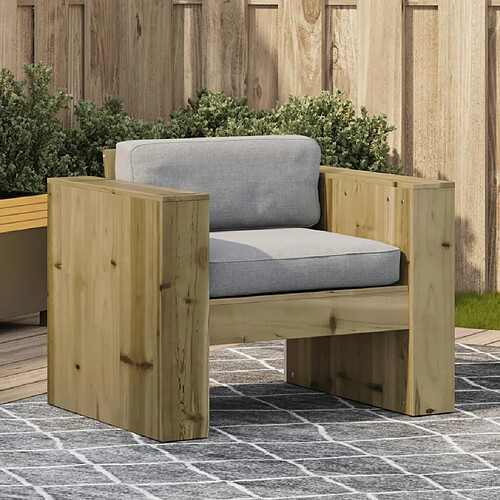 vidaXL Canapé de jardin 79x60x62 cm bois de pin imprégné