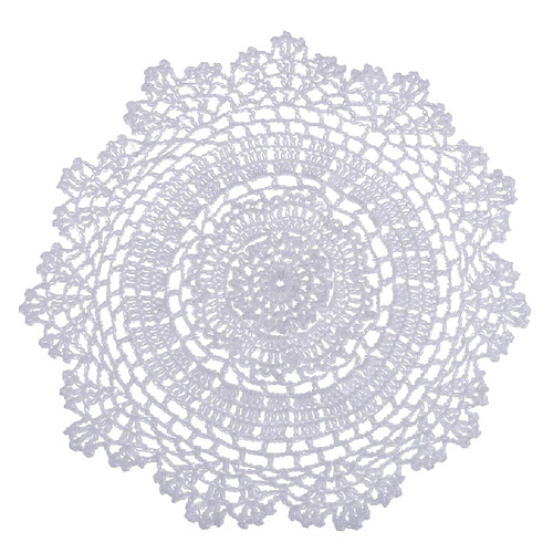 1 pièce napperons de table en dentelle de coton fait main au crochet blanc 30cm napperons