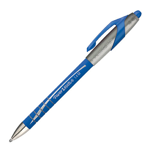 Paper Mate Stylo bille Papermate Flexgrip Elite rétractable 1,4 mm - bleu