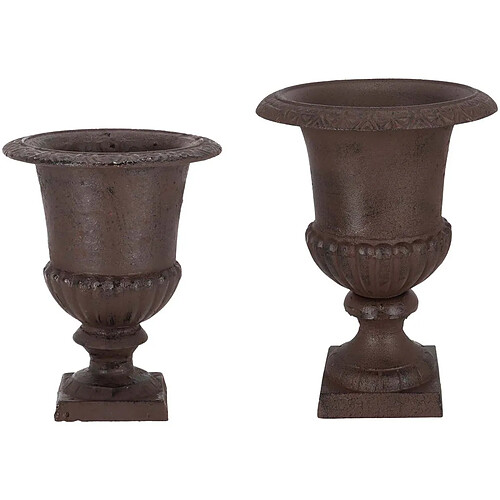 Esschert Design Vase Médicis en fonte Lot de 2.