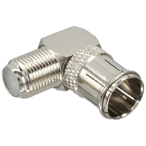 InLine Adaptateur F-Quick-prise (SAT) sur Connecteur F femelle (SAT), incliné