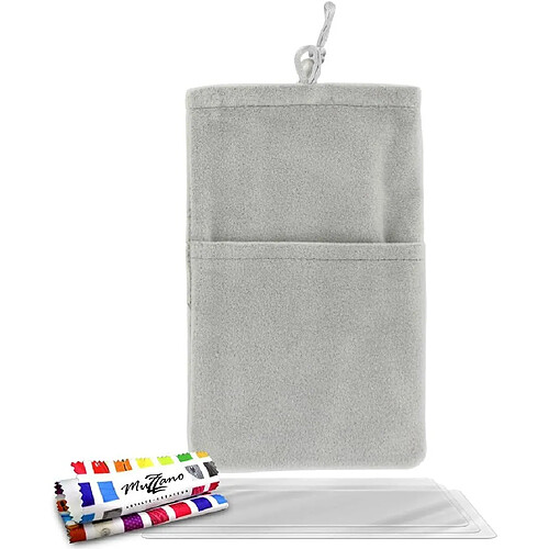 Pochette SONY XPERIA P / LT22 / LT22i [Cocoon] [Gris souris] de MUZZANO + 3 Films de protection écran ``UltraClear`` + STYLET et CHIFFON MUZZANO® OFFERTS - La Protection Antichoc ULTIME, ELEGANTE ET DURABLE pour votre SONY XPERIA P / LT22 / LT22i