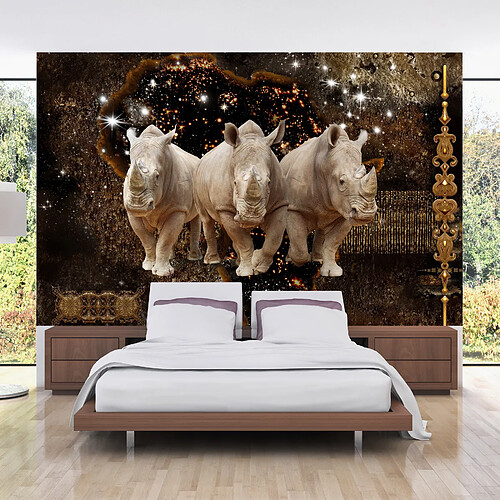 Artgeist Papier peint - Golden Rhino [450x315]