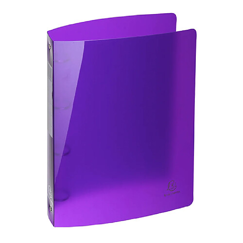 Classeur 4 anneaux plastifié EXACOMPTA IDERAMA - Dos 4 cm - couleur violette