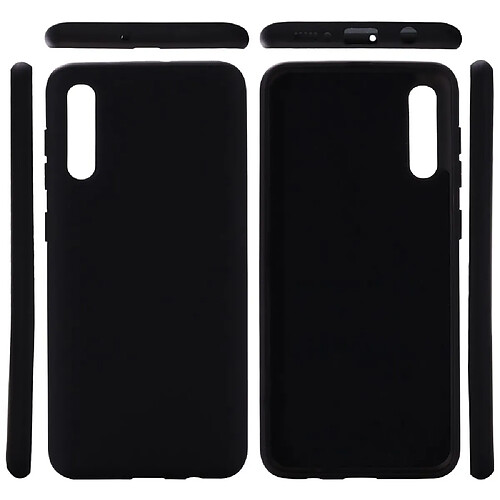 Coque en silicone liquide noir pour votre Samsung Galaxy A50