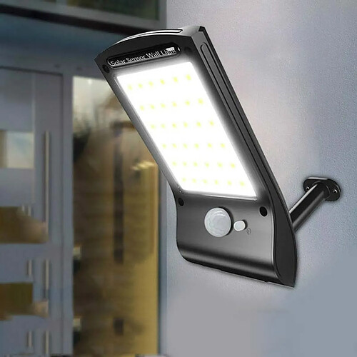 Wewoo Lampes solaires extérieures super lumineuses 36 LED Lampe solaire 280LM Capteur de mouvement Capteurs de sécurité sans fil Imperméabilisez les lumières murales flexibles