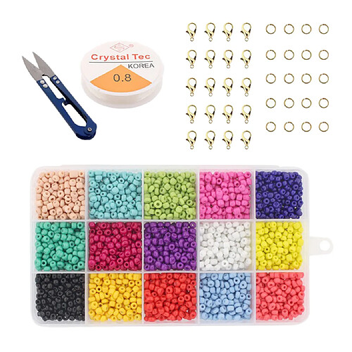 1 Set En Vrac Perles Bricolage Artisanat Artisanat Bijoux Kit Filles Jouet À La Main A