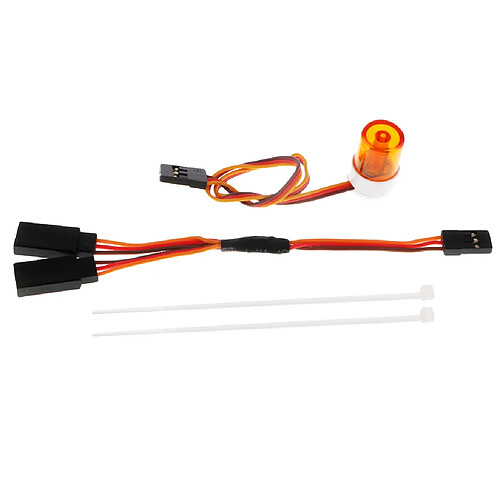 voiture multifonctions rc led alarme stroboscopique clignotant led orange