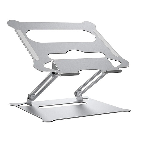 Support D'ordinateur Portable De Bureau Réglable Pliable En Aluminium Tablette Pour Ordinateur Portable Riser Argent