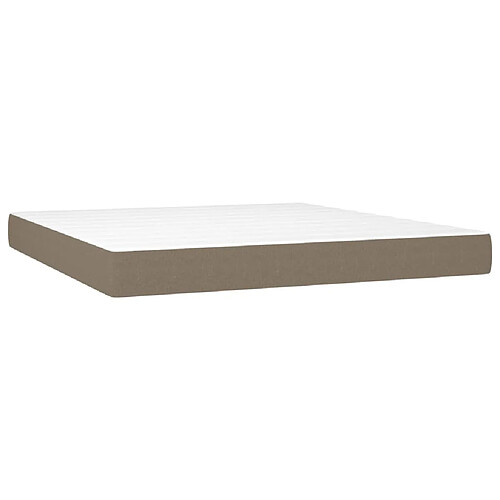 Maison Chic Matelas de lit à ressorts ensachés, Matelas doux Taupe 160x200x20 cm Tissu -GKD16943