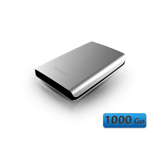 Disque dur externe portable 1000 Go - Store 'n' Go - USB 3.0 - Argenté - VERBATIM-53071