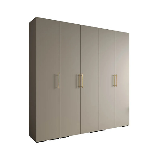 Abiks Meble Armoire Inova 3 À Portes Battantes 236,7/250/47 5 Portes (gris/d’oro)