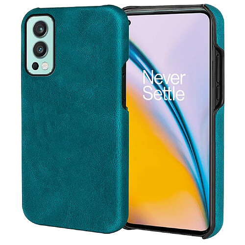 Coque en TPU + PU cyan pour votre OnePlus Nord 2 5G