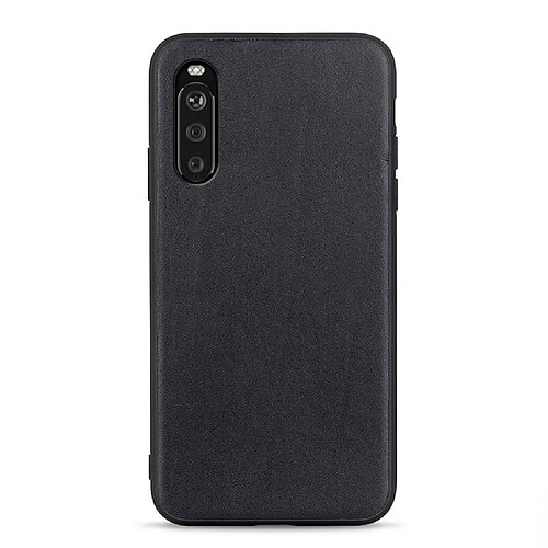 Coque en TPU + PU noir pour votre Sony Xperia 10 III