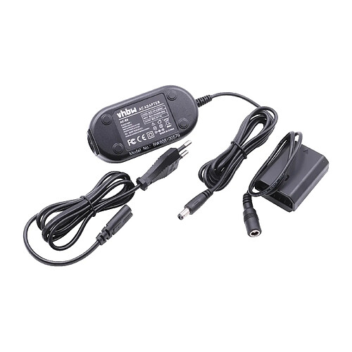 vhbw Bloc d'alimentation, chargeur adaptateur compatible avec Sony Alpha 7R IIIA, 7R IVA appareil photo, caméra vidéo - Câble 2,85m, coupleur DC