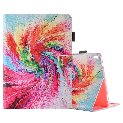 Wewoo Coque pour iPad Pro 10,5 pouces tourbillon modèle aquarelle horizontale flip en cuir avec 3 porte-engrenages et fentes cartes