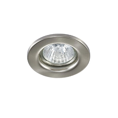 Inspired Downlight encastré fixe GU10 nickel satiné (ampoule non incluse)