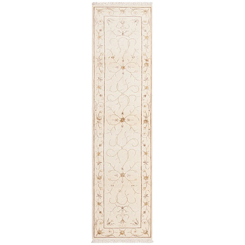 Vidal Tapis de couloir en laine 305x79 beige Darya