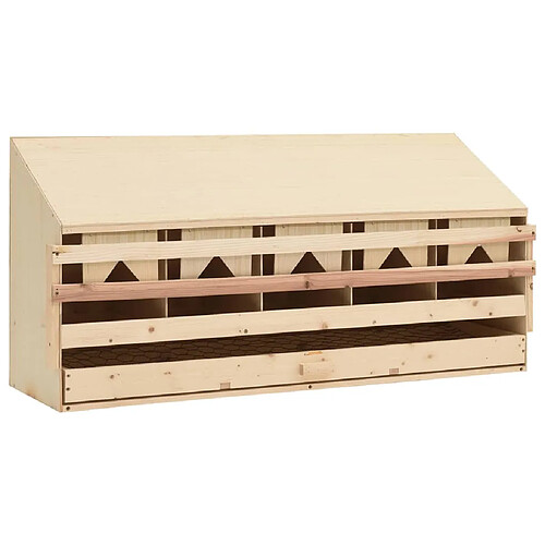 vidaXL Pondoir 5 compartiments 117x33x54 cm bois de pin massif